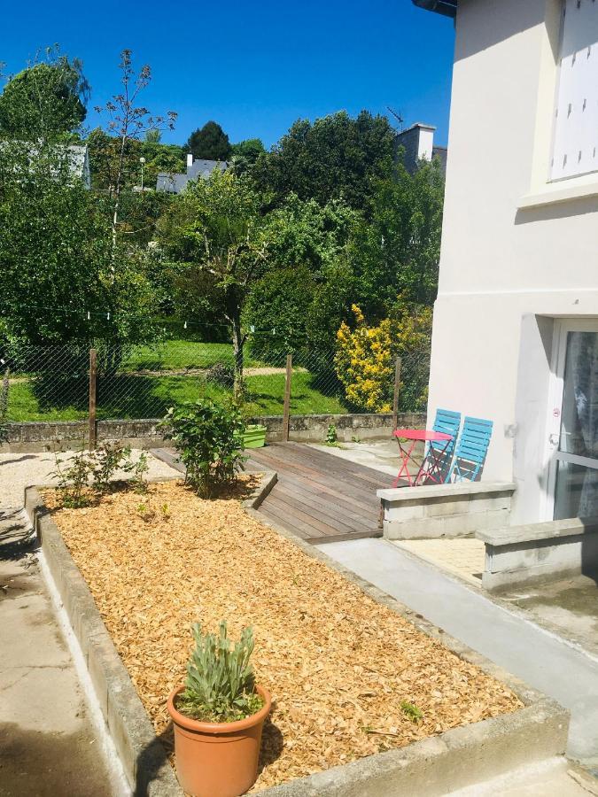 Logement Independant,Calme A 2 Pas Du Centre Ville Lannion Bagian luar foto